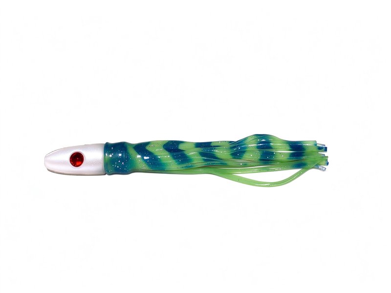 XZ-001 mini trolling skirt in Blue/Green