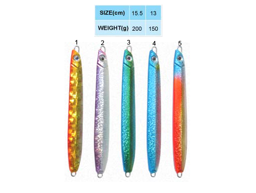 LF58 lead-jigging-lures.html jigging lure, weight 150/200