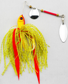 SB34 spinner bait, skirted jig with a willow blade