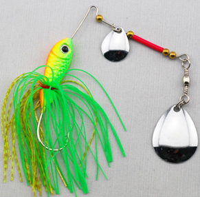 SB40 spinner bait, skirted jig with a willow blade