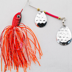 SB19 spinner bait, skirted jig with a willow blade