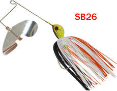 SB26 spinner bait, skirted jig with a willow blade