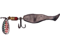SB05 spinner bait, skirted jig with a willow blade