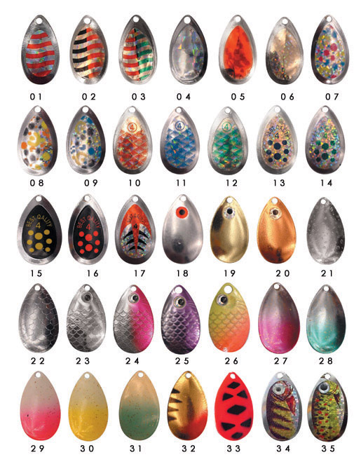 Spinner blade color chart 08
